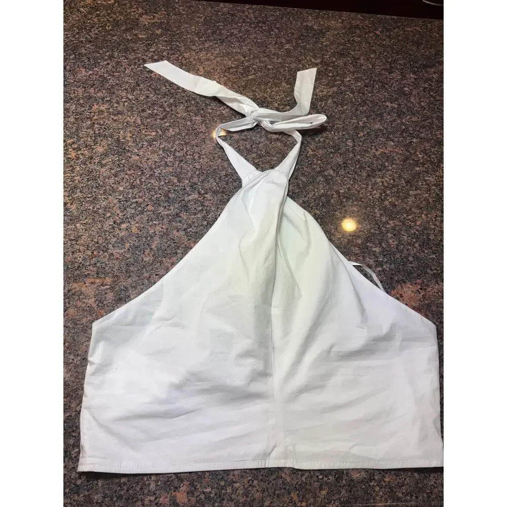 Staud 100% Cotton Halter Side Zipper Size 14 NWT - Picture 13 of 16